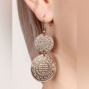 FREE Elegant Gold Dangle Earrings